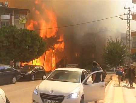 Turkey, wildfires in Hatay