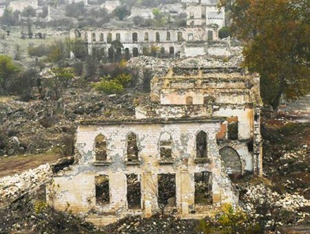 Caucasus: Karabakh, ruins of Ağdam