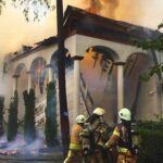 Istanbul, fire in the Vaniköy Mosque