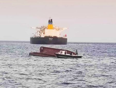 Turkey, ships collision in the Mediterranean