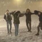 Turkey, dancing in the snow