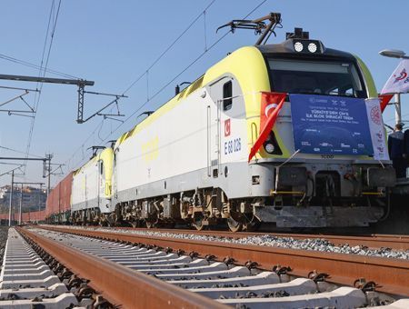 Turkey, train with goods to China