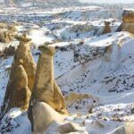 Turkey, Cappadocia covered by snow