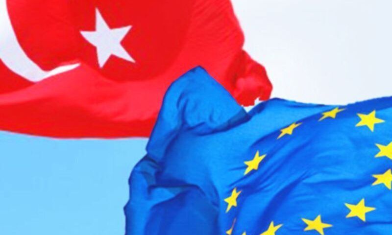 Turkey and EU flags