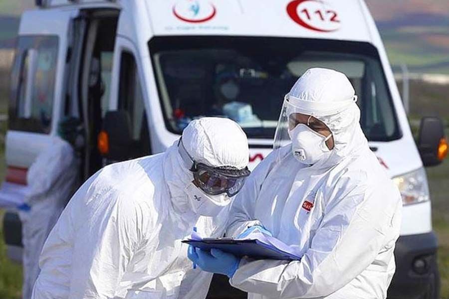Turkey, health personnel amidst coronavirus pandemic