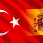 Turkey and Spain, flags