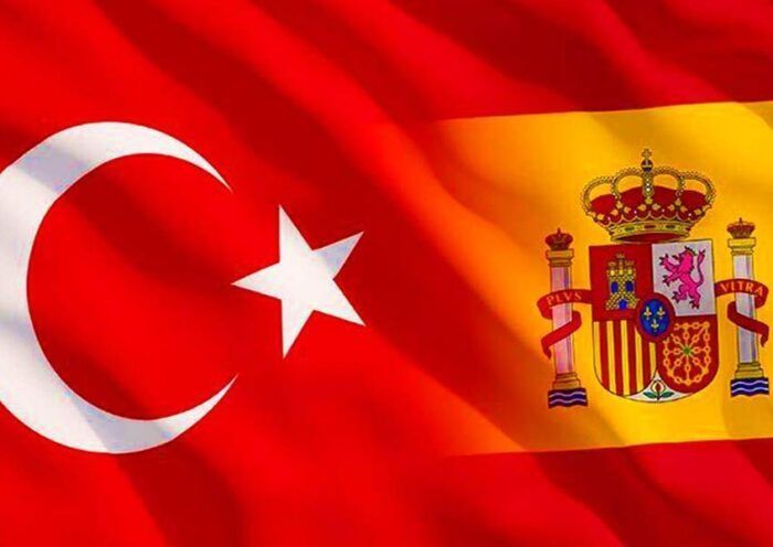 Turkey and Spain, flags