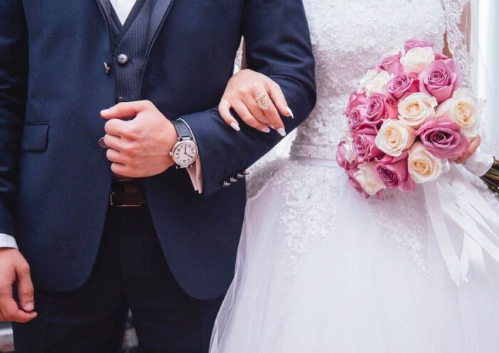 Couple married in a wedding