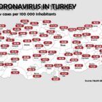 Turkey, coronavirus cases by province