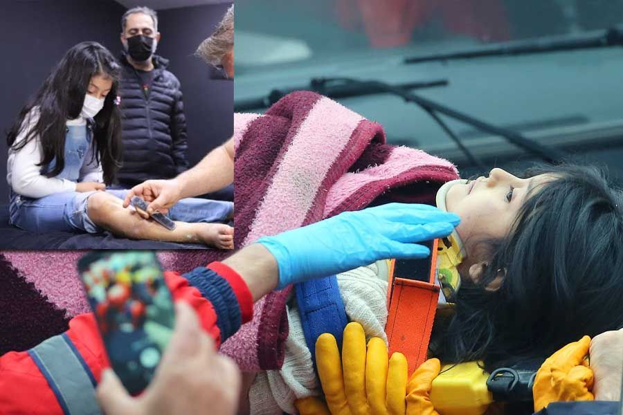 Turkey, little Azra walks again