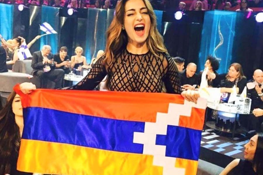 Armenia, Karabakh's flag incident on Eurovision