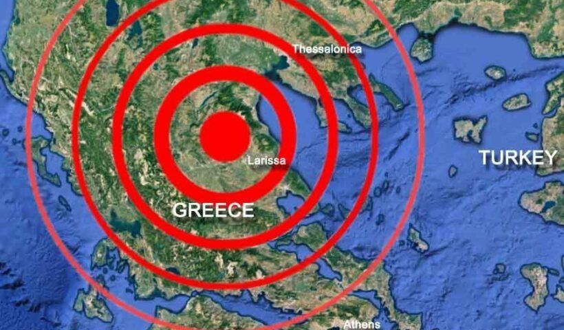 Greece, earthquake in Larissa