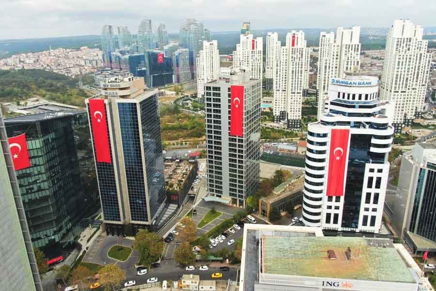 Istanbul, buildings and skyscrapers