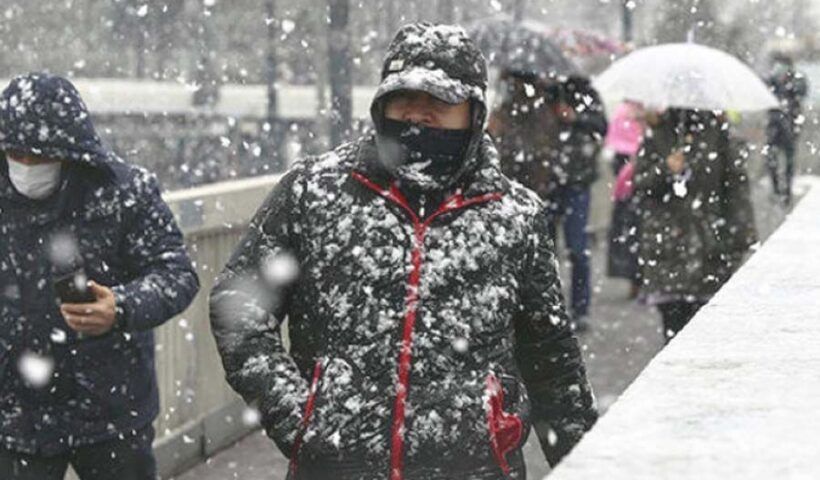 Istanbul, snow during spring