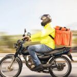 motorbike delivery driver