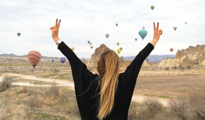 Turkey, balloons in Cappadocia