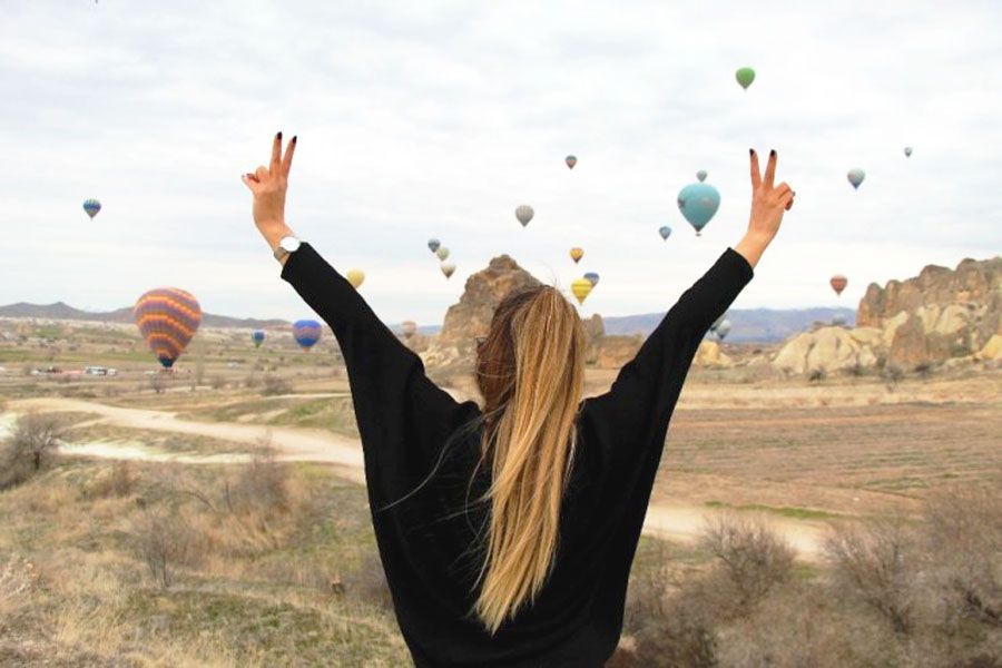 Turkey, balloons in Cappadocia