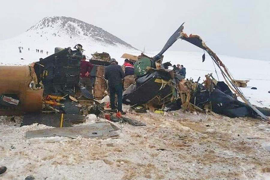 Turkey, military helicopter crashed