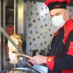 Turkey, restaurant offers salmon kebab