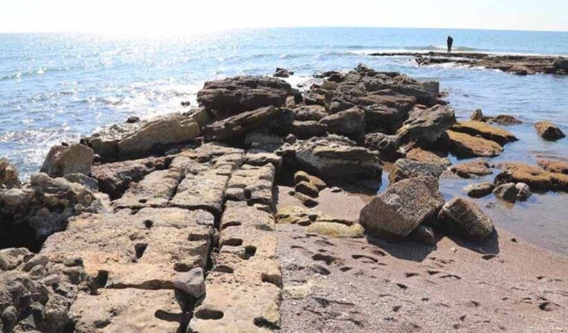 Turkey, ruins of an ancient port in Mersin