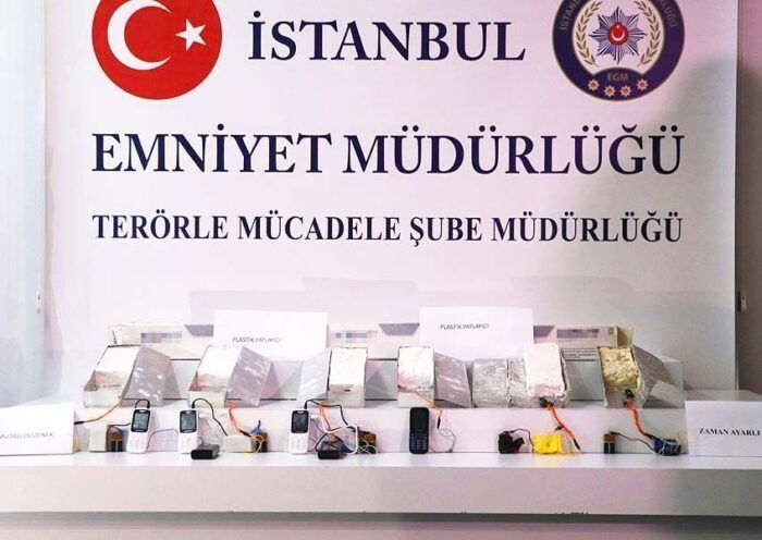 Istanbul police seized explosives belonging to PKK