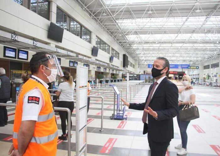 Turkey, Antalya airport during coronavirus pandemic