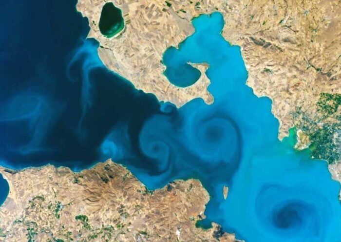 Turkey, Lake Van image taken by a NASA astronaut