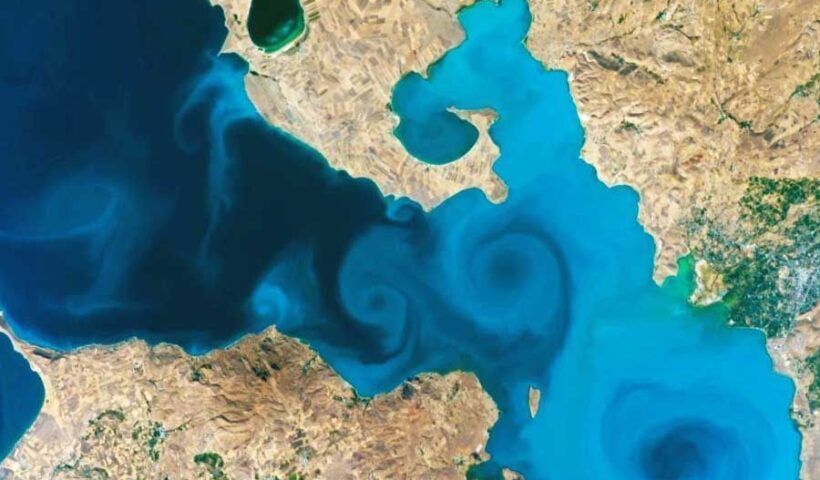 Turkey, Lake Van image taken by a NASA astronaut