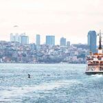 Istanbul, a ship (ferry) on the Bosphorus