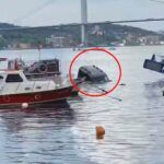 Istanbul, vehicle falls into the waters of the Bosphorus