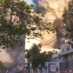 Palestine, building destroyed by Israel in Gaza