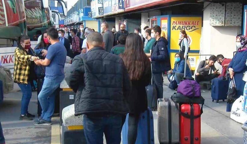 Turkey, bus stations at full capacity