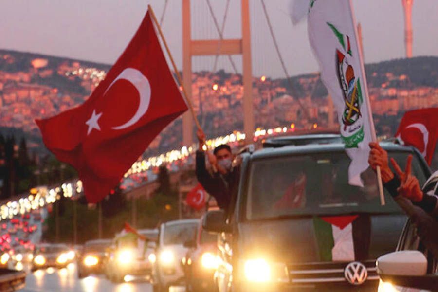 Turkey, drivers protest against bombings in Gaza