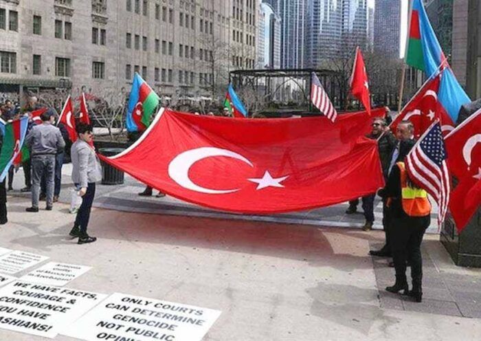 USA, Turks protest against recognition of Armenian genocide