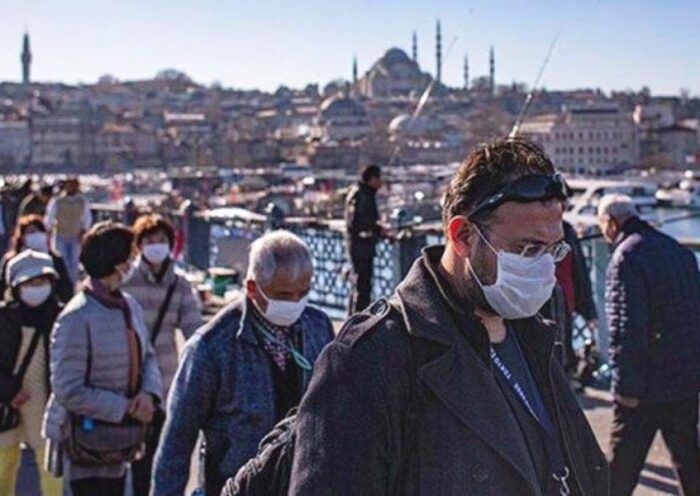 Istanbul, masks during coronavirus pandemic