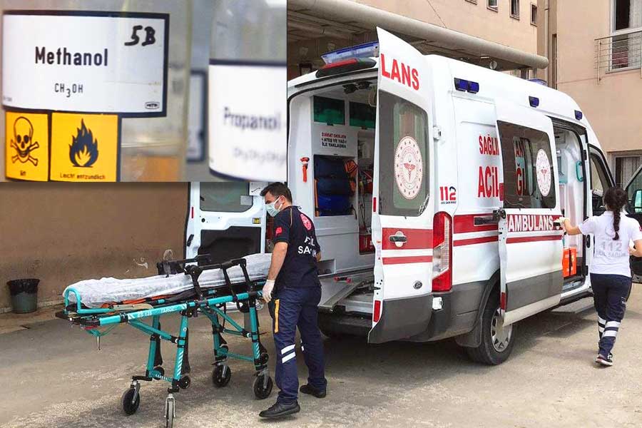Turkey, deaths by bootleg alcohol consumption