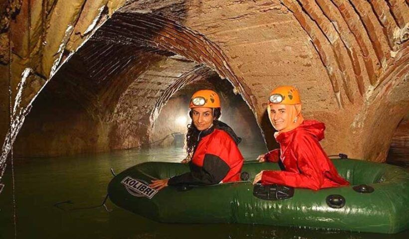 Turkey, exploring underground cisterns