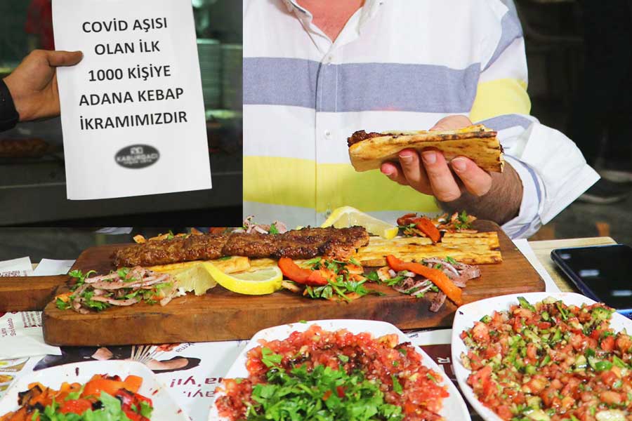 Turkey, restaurant offers free kebab for vaccine