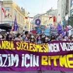 Estambul, protesta de mujeres por la retirada del convenio contra la violencia de género