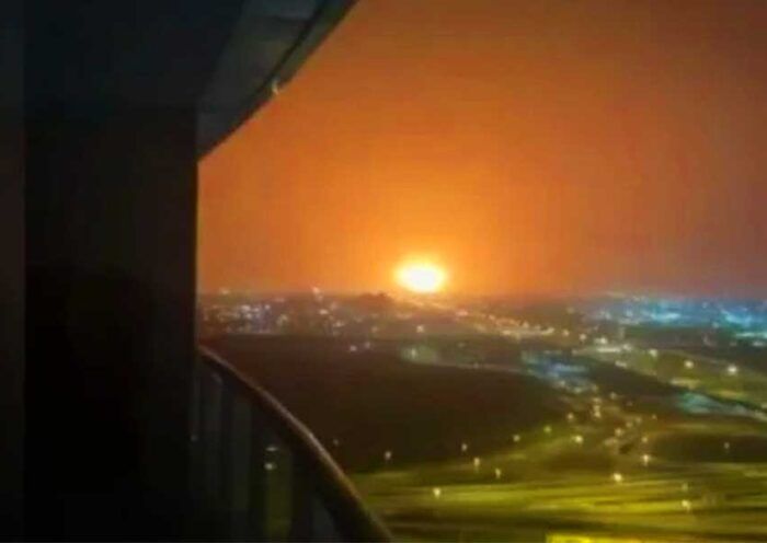 explosion in Dubai's port