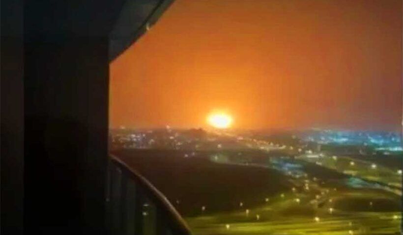explosion in Dubai's port