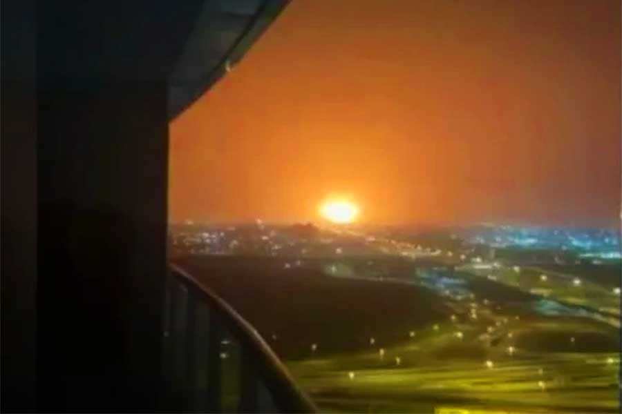 Explosión en el puerto de Dubái