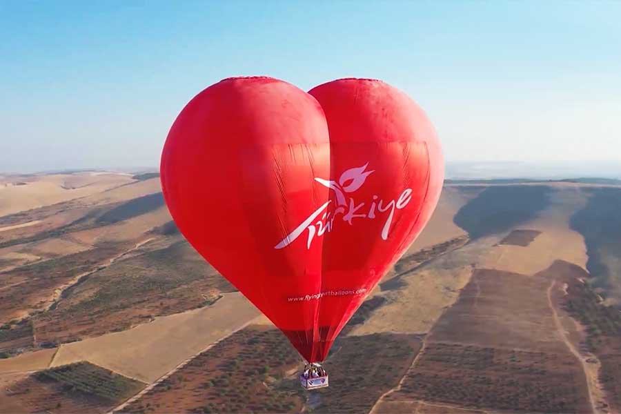 Turkey, balloon flights over Göbeklitepe