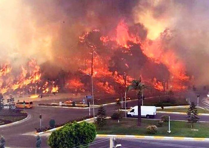 Turkey, wildfires in Antalya