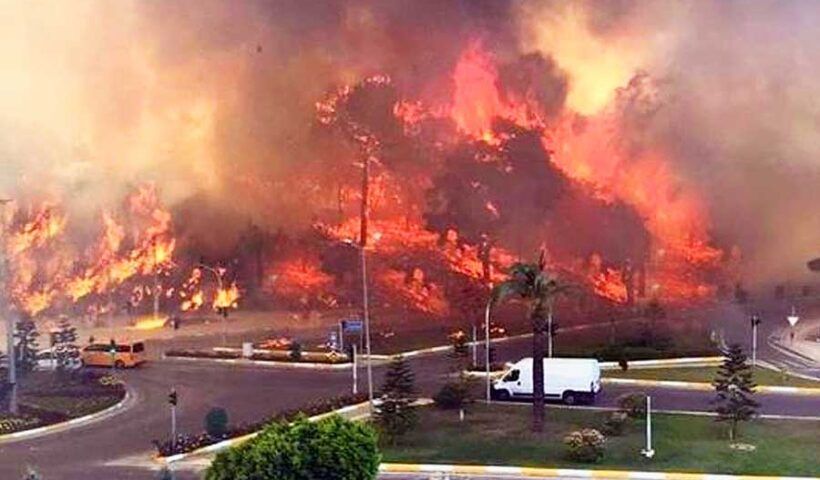 Turkey, wildfires in Antalya