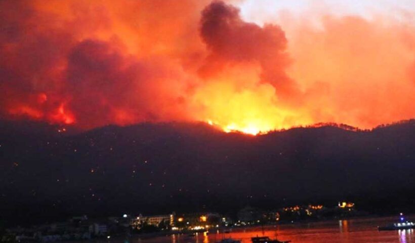 Turkey, wildfires in Marmaris
