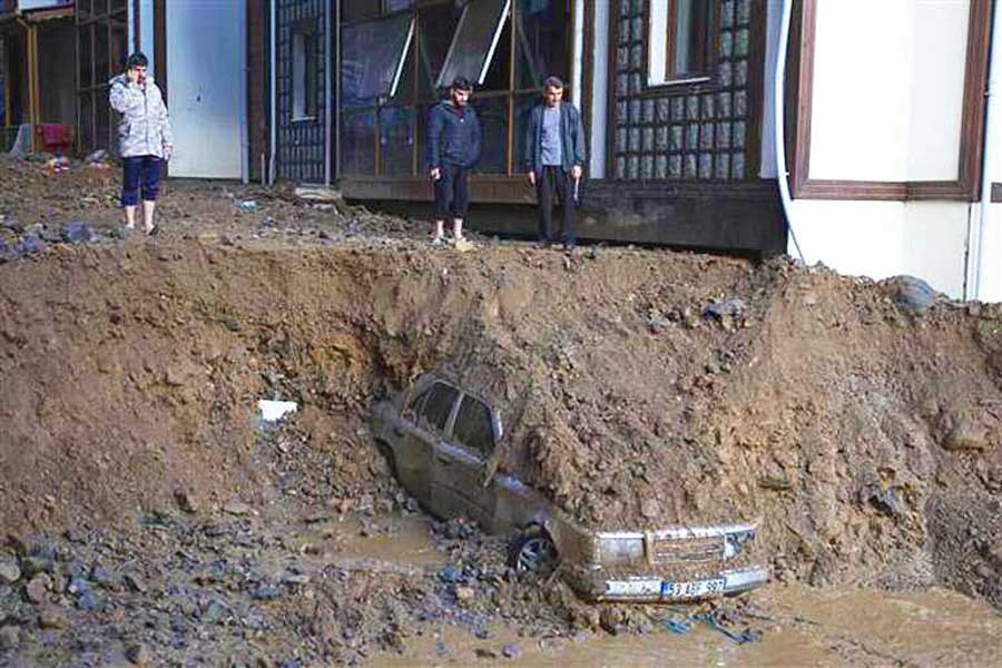 Turquía, inundaciones en Rize