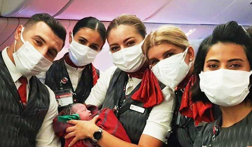 Afghan baby born at Turkish Airlines flight