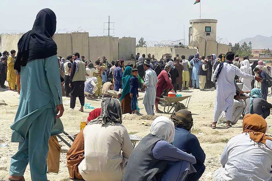 Afghanistan, Afghans trapped at Kabul Airport