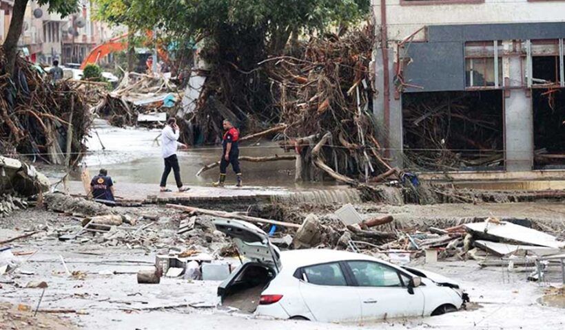 Turkey, damages caused by floodings in the Black Sea